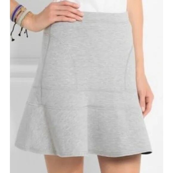 Madewell Gray Knit Skater Pleated Skirt New - Picture 1 of 8